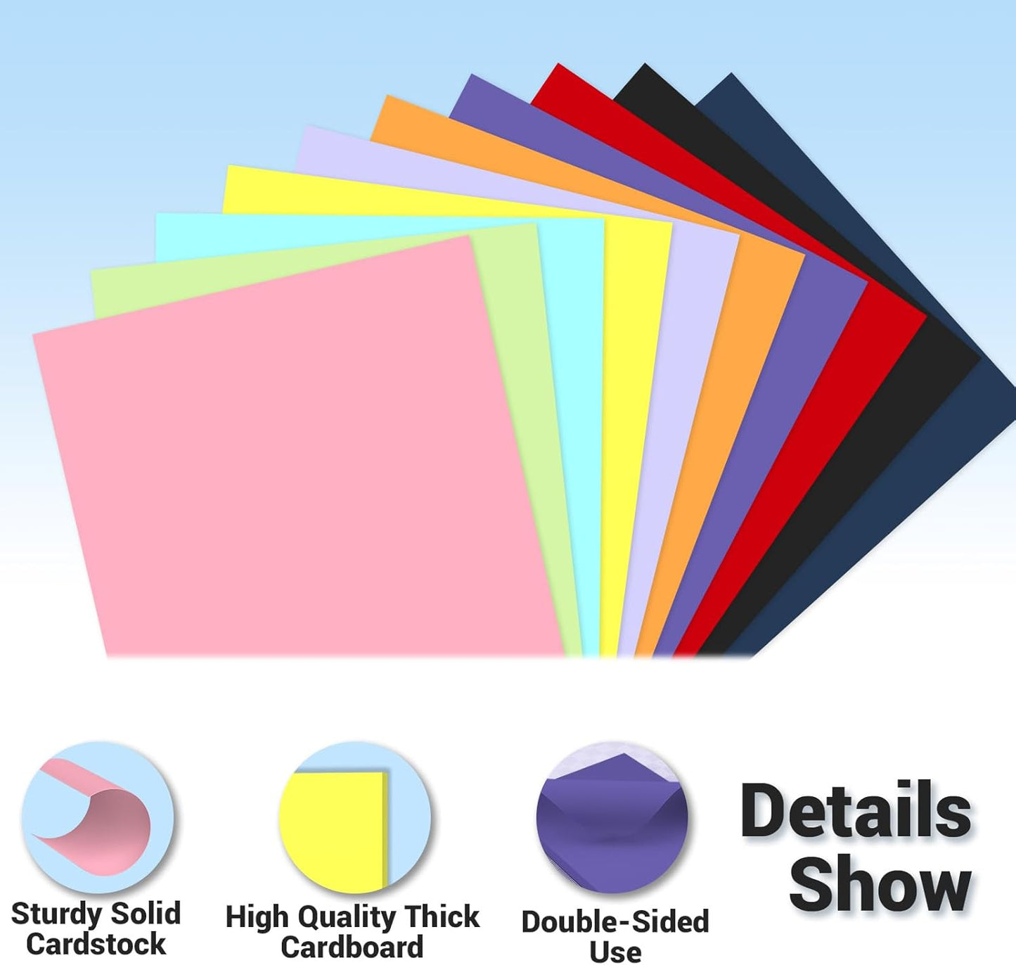 Cardstock 8.5 x 11, Thick Printer Paper 75 lb/200 gsm, 40 Sheets Card Stock White, Heavy Card stock, White CardStock Paper for Invitations, Diy Cards, Business Cards, Menus, Crafts, Drawing etc