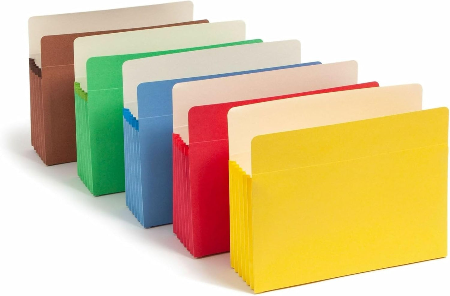 Smead File Pocket, Straight-Cut Tab, 5-1/4" Expansion, Letter Size, Green, 10 per Box (73236)
