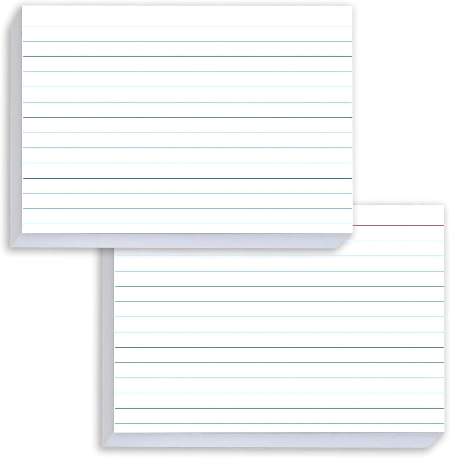 White Index Cards 5x7 Ruled, 50 Pcs File Note Cards, Lined Index Cards, Study Cards, Flashcards for Studying, Notecards for Studying, Note Taking and To Do List