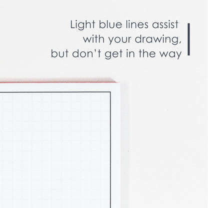 GeekNavy 11" x 17" Quadrille Graph Paper 50 Sheets Landscape - 0.25" 4x4 Square Grid, Blueprint, High Brightness, Border-Outlined, Large Drafting (1-Pack)