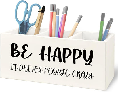 Teacher Appreciation Gifts, Boho Rainbow Teacher Wooden Pen Pencil Holder for Office Desk, Back to School Supplies Gifts for Teachers, It's a Good Day to Teach Tiny Humans