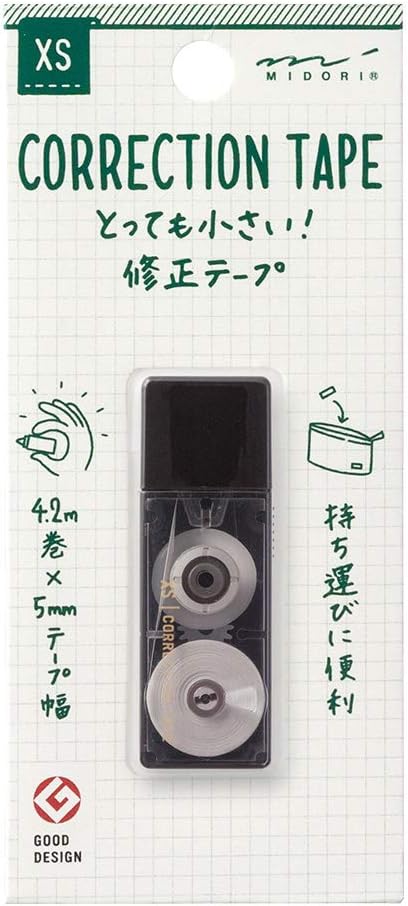 Midori Correction Tape, XS Series, Blue (35265006)