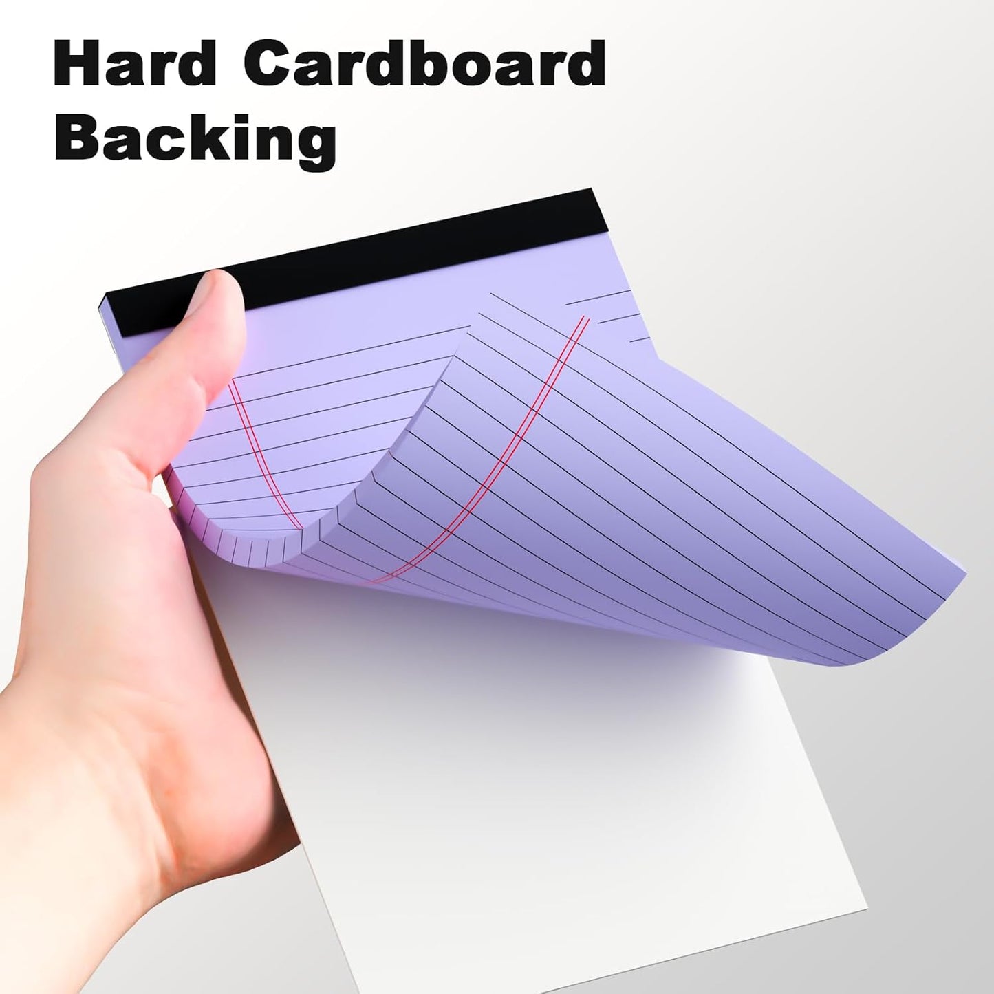 5pcs Small Note Pads 5x8 Notebook College Ruled Legal Pads Color Notepads 5 Pack Study Back Writing Pads 5 x 8 Perforated Narrow Ruled Pads of Paper for School & Office Supplies 30 Sheets/Pack
