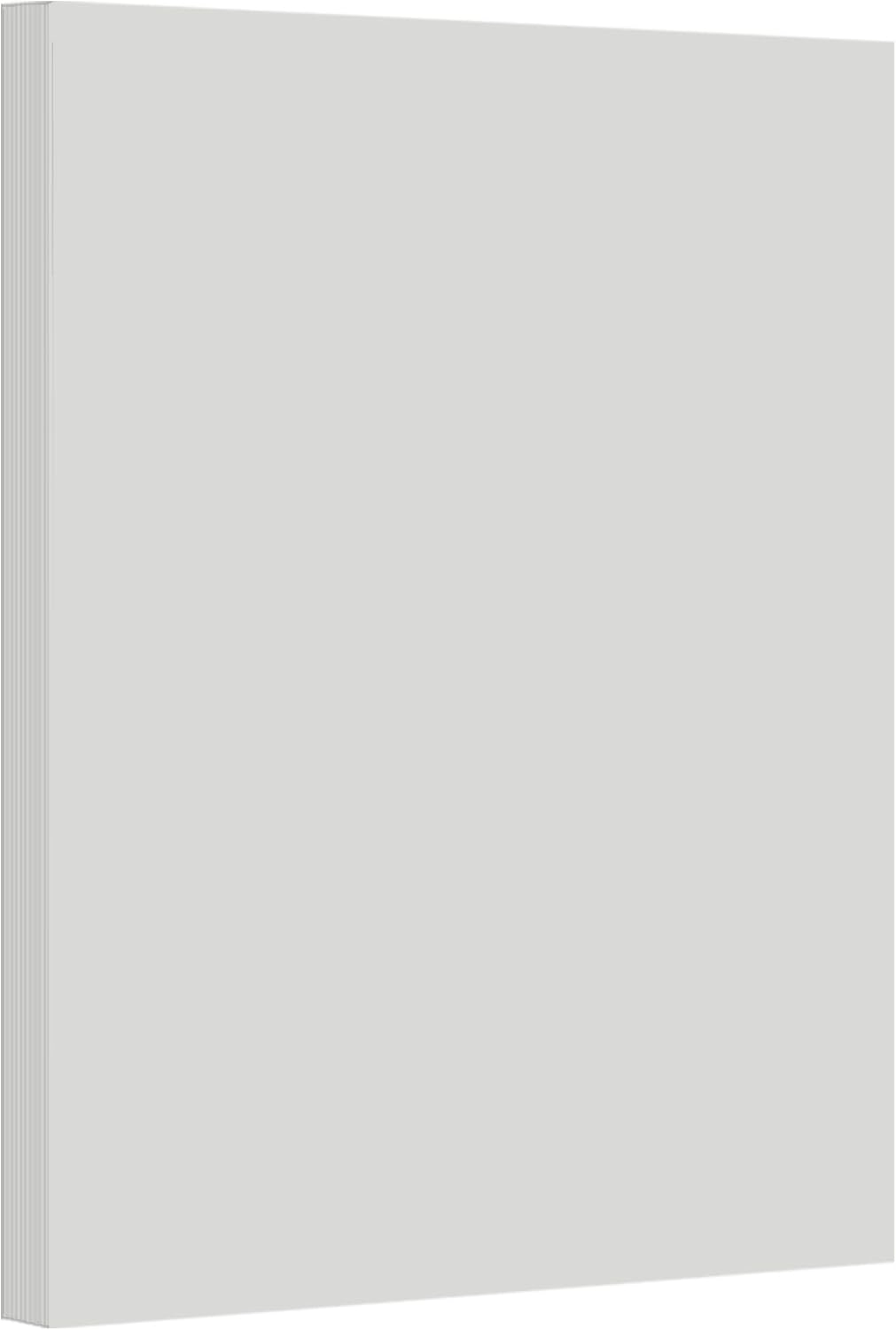 Gray Pastel Color Card Stock Paper, 67lb Cover Medium Weight Cardstock, for Arts & Crafts, Coloring, Announcements, Stationary Printing at School, Office, Home | 8.5 x 11 | 50 Sheets Per Pack