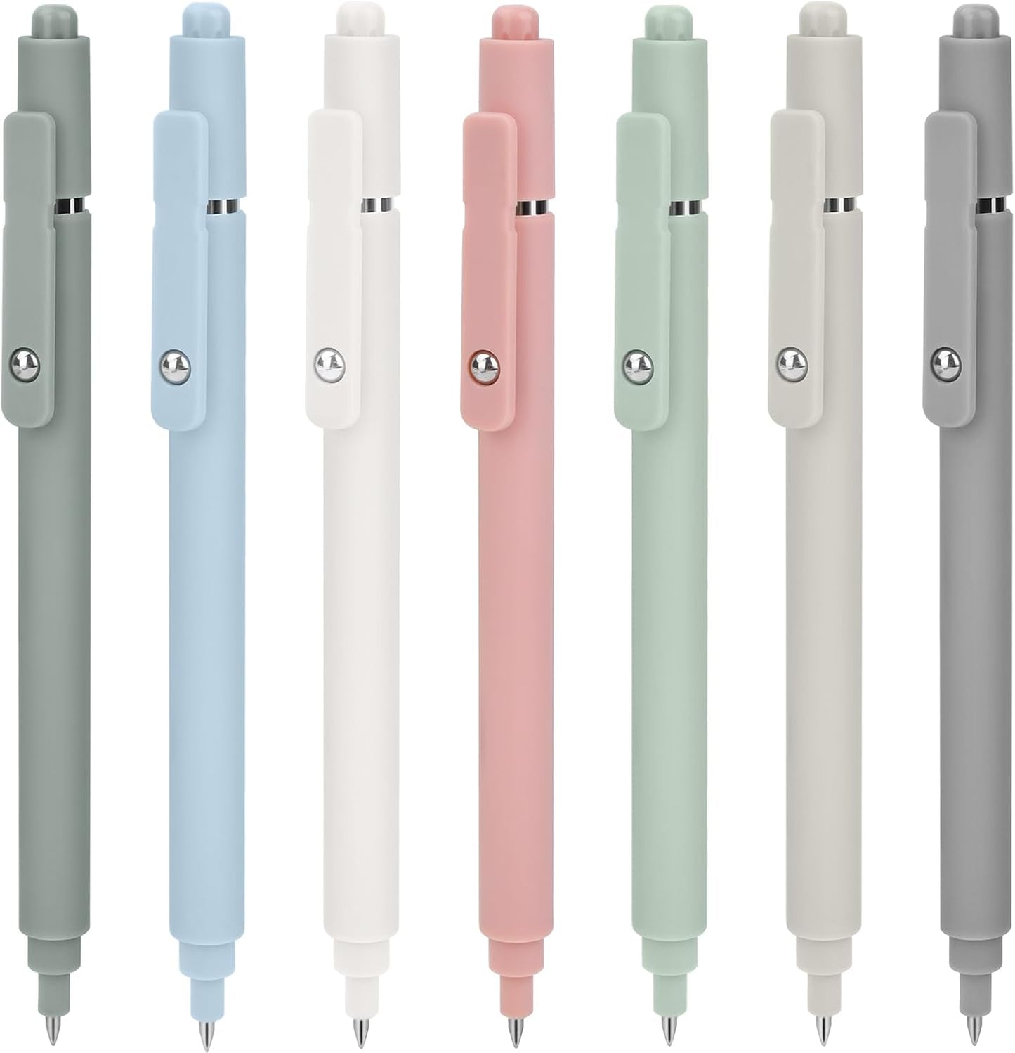 Donse 7 Pcs Gel Pens: 0.5mm Quick Dry Black Ink Fine Point Smooth Writing Pens High-End Series Ballpoint for Journaling Note Taking School Office Supplies Gifts for Women Men Nurse Teacher Students