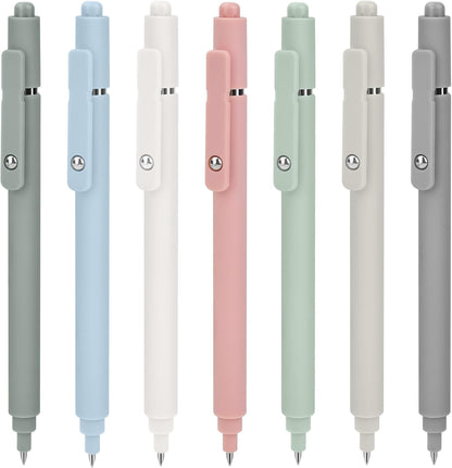 Donse 7 Pcs Gel Pens: 0.5mm Quick Dry Black Ink Fine Point Smooth Writing Pens High-End Series Ballpoint for Journaling Note Taking School Office Supplies Gifts for Women Men Nurse Teacher Students