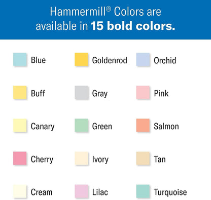 Hammermill Colored Paper, 20lb Pink Printer Paper, 8-1/2 x 11- 1 Ream (500 Sheets) - Made in the USA, Pastel Paper, 103382R