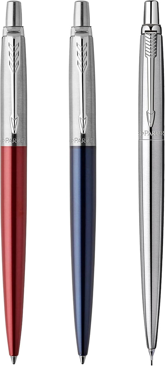 Parker Jotter London Ballpoint and Gel Pen Refill Discovery Pack: 3 Quinkflow Refills for Ballpoint Pens & 3 Quink Gel Refills