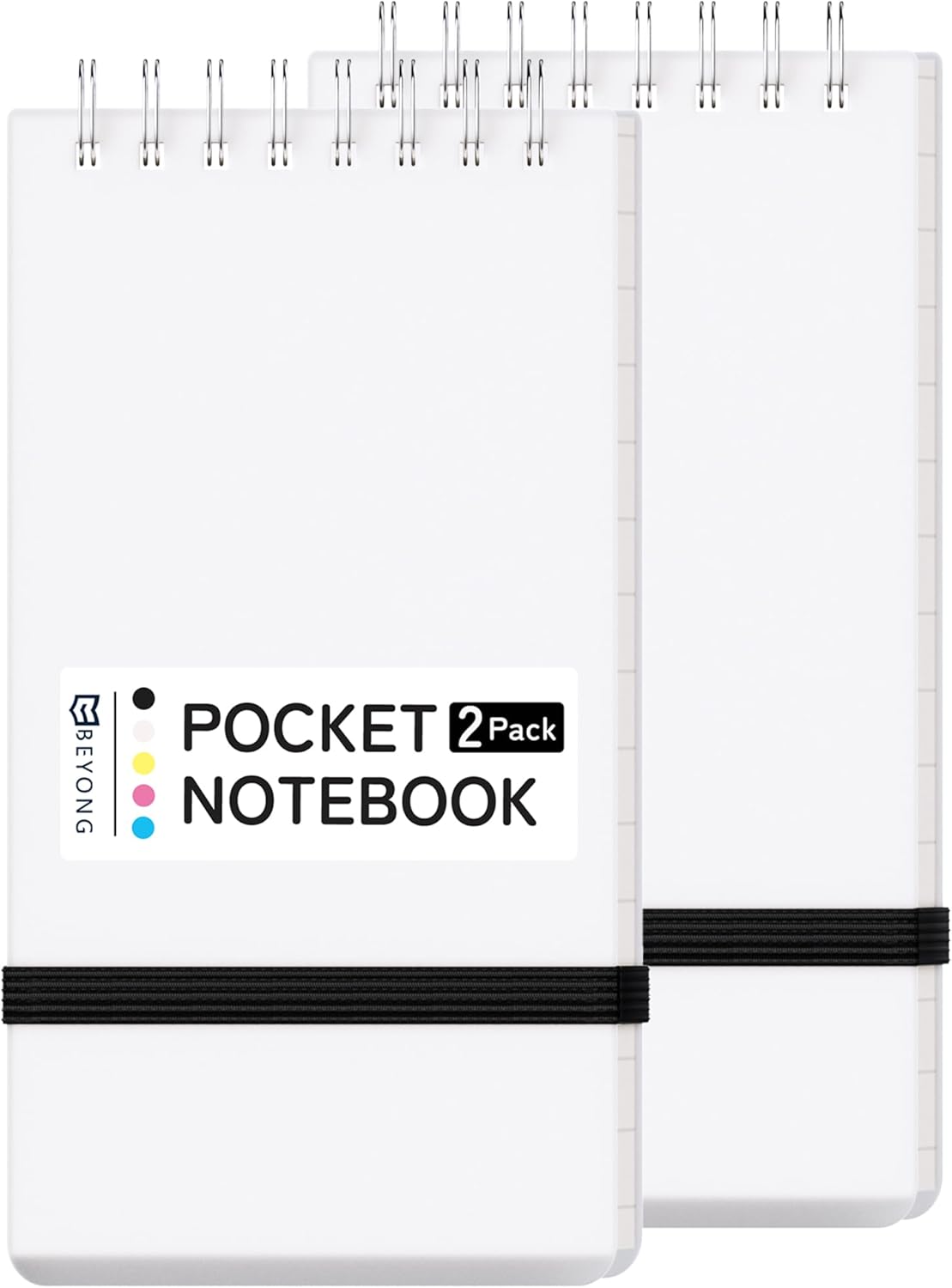 BEYONG Small Pocket Notebook Journal, Mini Notepad Spiral Notebooks Note Pads for Work School (Grayish Blue, 3x5)