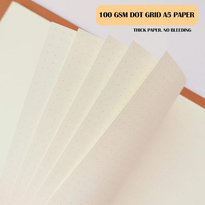 A5 Grid Filler Paper, 6-Hole Punched, 100GSM Graph Rule Paper/Quad Rule Filler Paper/Planner Inserts for Planners, Painting, and Bullet Journals,80 Sheets/160 Pages