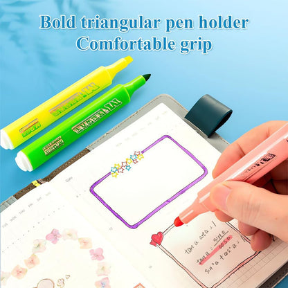 M&G 6-Pack Highlighters, Multicolor Quick-Dry No-Bleed Ink, Soft Chisel Tip Highlighters for Office Documents, Journaling, and Planners