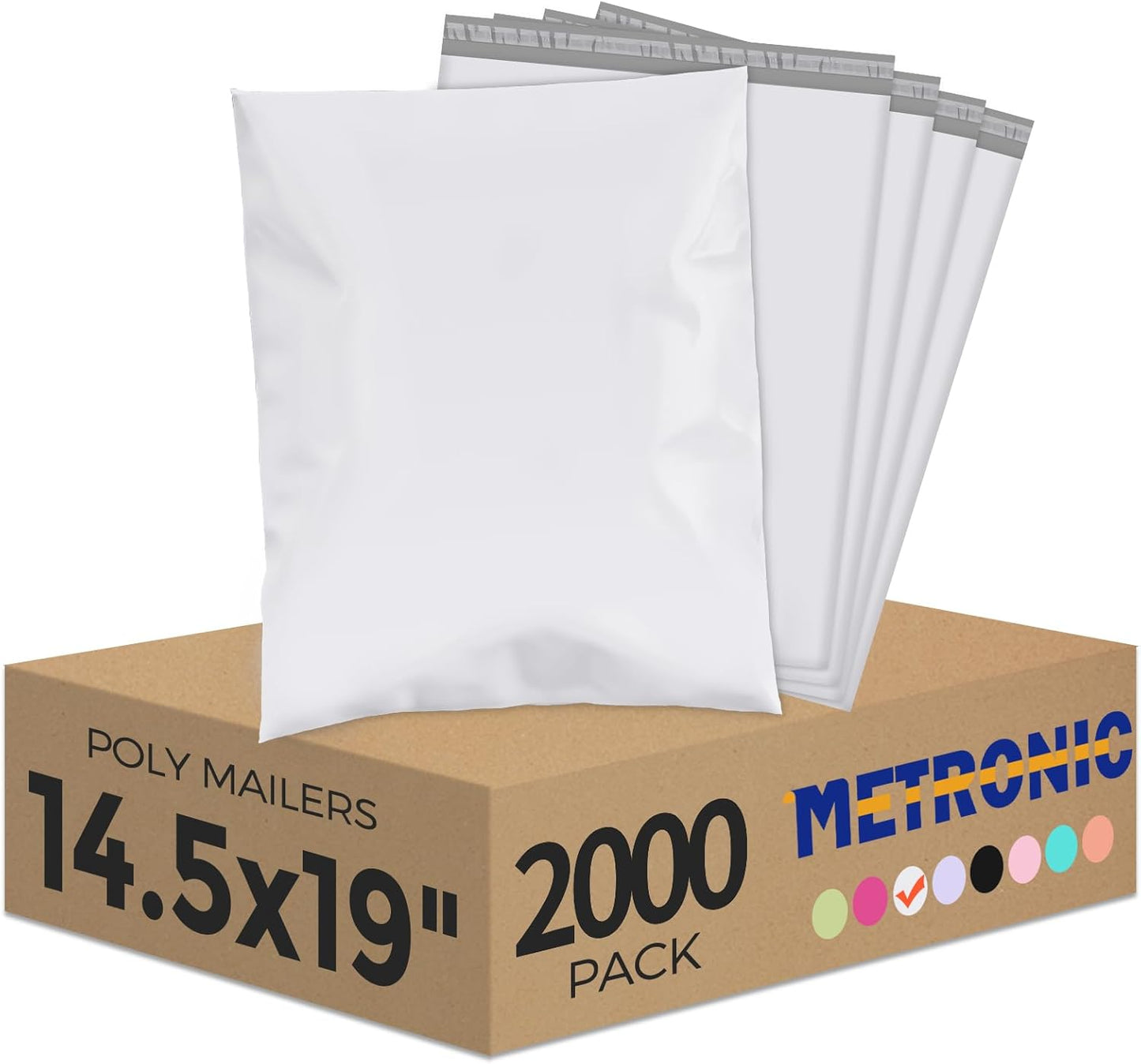 Metronic Poly Mailers 10x13 300 Pcs, Small Shipping Bags for Clothes, Shipping Envelopes for Small Business, Strong Adhensive Mailing Bags, Haze Blue
