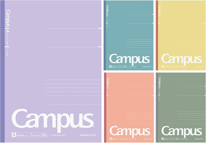 KOKUYO Composition Notebooks, 5 Pack Campus Semi-B5 Comp Book with Dot B 6mm Ruled, 30 Sheets, School Lined Notebook in Shear Stone, Journal Notebook for Women Work Study Note Taking(NO-GS3CWBT-L1X5)