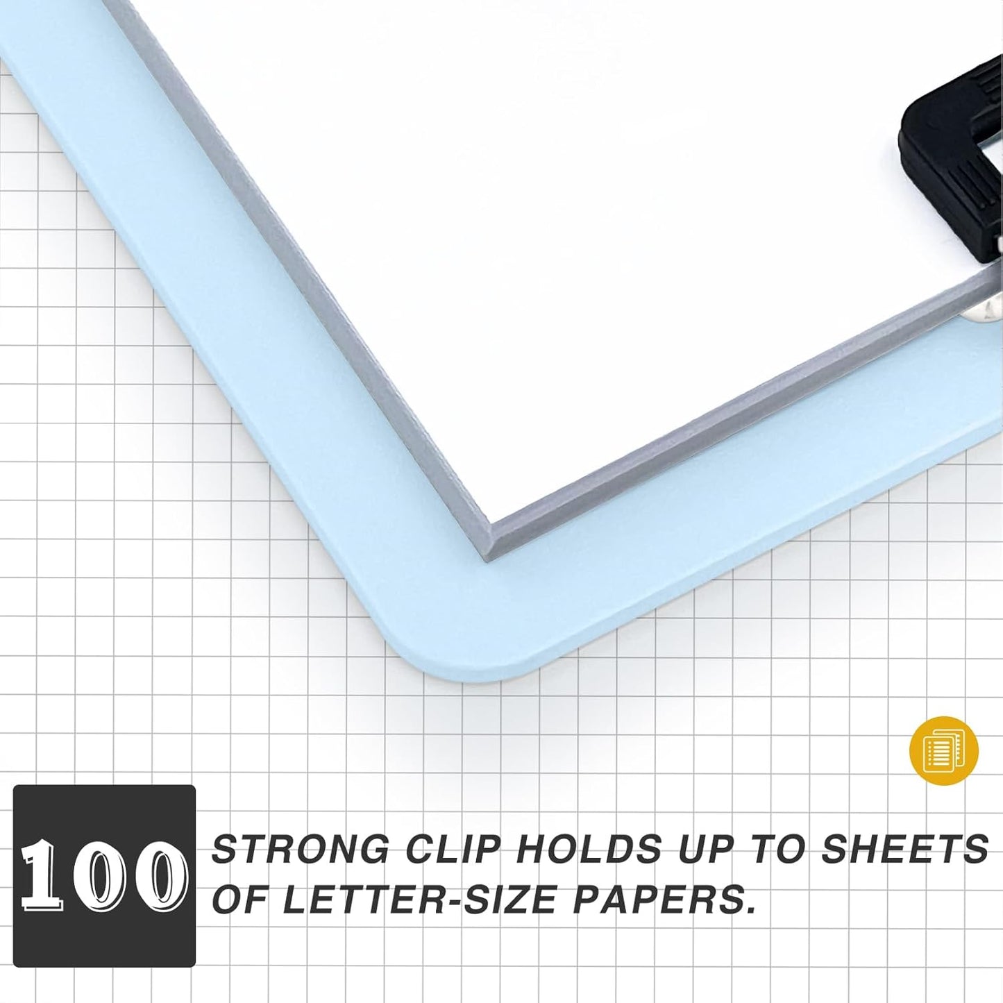 Clipboards 4 Pack Plastic Clipboards Letter Size, Durable Clipboard with Low Profile Metal Clip for Classroom Office Teachers Students Nurses