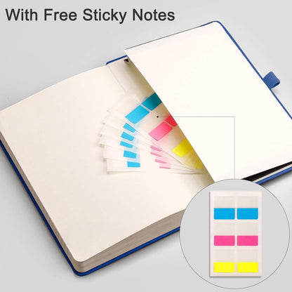 EMSHOI Graph Paper Notebook - 256 Pages A5 Graph Notebook/Journal, Hard Cover, 120gsm Thick Paper, Smooth PU Leather, Inner Pocket, 5.75'' × 8.38''-Black