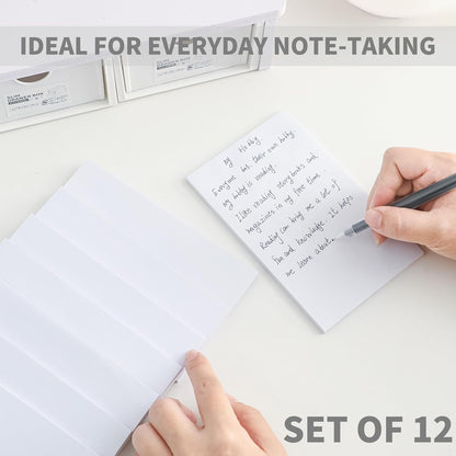 QiCheng Note Pads Memo Pads Small Notepad 50 Sheets 4X6 note pad Scratch Pads for Writing Blank Scratch Pads (12)