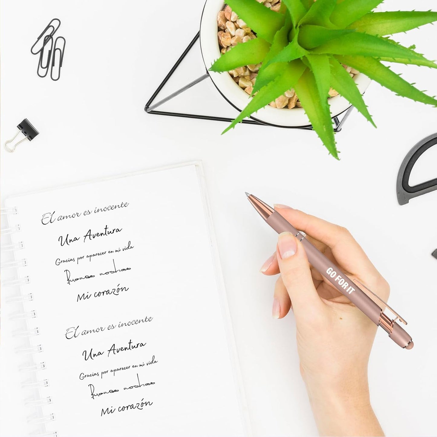 Actsun Funny Pens - 12 Pack Fine Point Smooth Writing Pens with Inspirational Tips, Black Ink, Touch Stylus Screens, Motivational Gift for Office & Desk Accessories