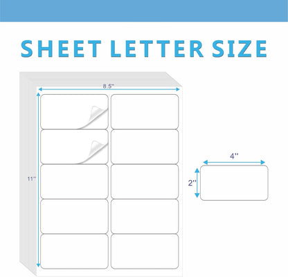 Address Labels, JIQEZNL Premium 1" x 2-5/8" Mailing Labels for Envelopes, 900 Address Label Sticker Paper for Laser/Ink Jet Printer, White Blank Printable Sticker Labels 30 Per Sheet 8.5"×11"