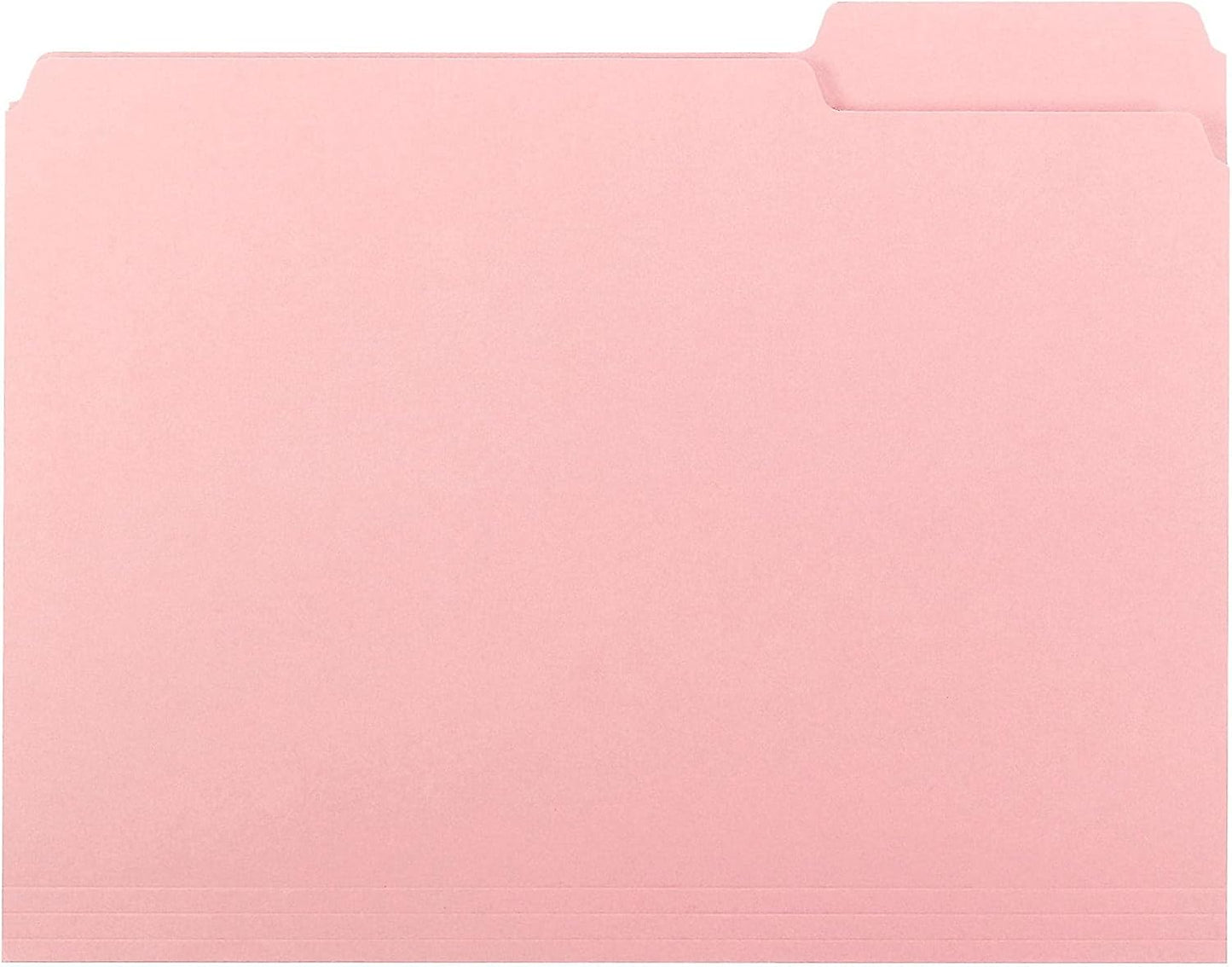 Smead Interior File Folder, 1/3-Cut Tab, Letter Size, Aqua, 100 per Box, Expandable File Folders for Filing Cabinet