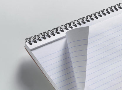 Rhodia Wirebound Notebooks - Lined w/ margin 80 sheets 8 1/4 x 11 3/4 in. - Black cover