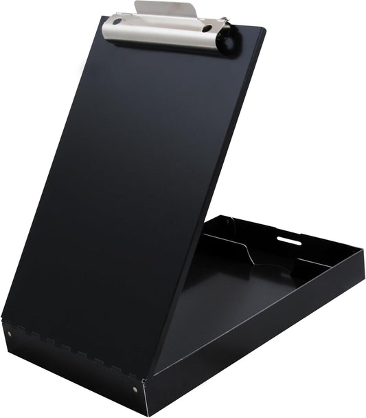 Saunders Recycled Aluminum Redi-Rite Storage Clipboard with Self-Locking Latch – Lightweight, Weather-Resistant Lacquer Finish Stationery Box. Office Products, Silver, Letter
