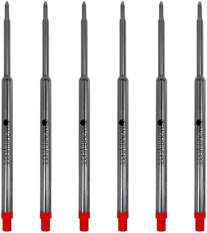 Monteverde USA Soft Ballpoint Refills to Fit Waterman Ballpoint Pens, Medium Point, Blue, 2-Pack, Smooth Writing for Creative and Professional Use