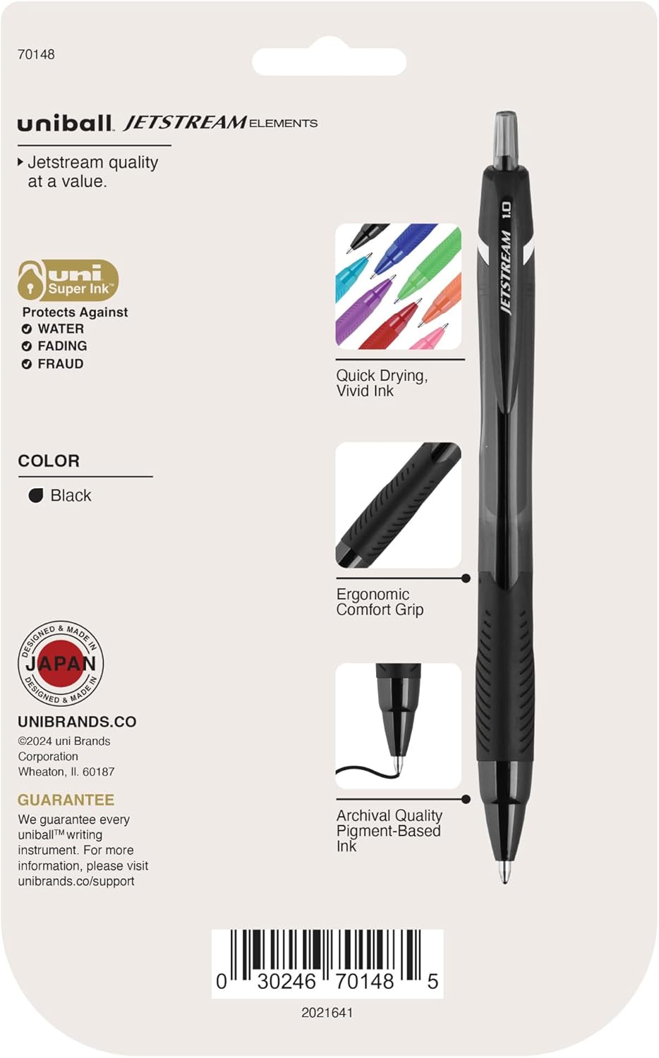 uniball Jetstream 101 Ballpoint Pens, Medium Point (1.0mm), Blue, 12 Pack