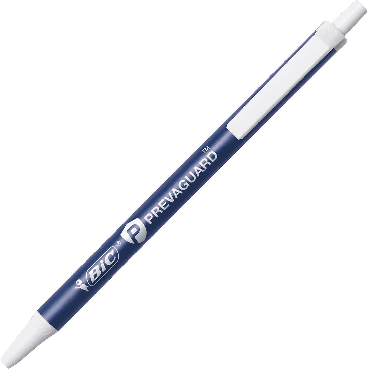 BIC PrevaGuard Clic Stic Ballpoint Pen, Black, 60-Count