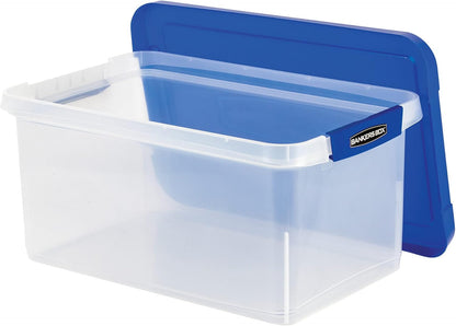 Bankers Box Heavy Duty Plastic File Box with Hanging Rails, Letter/Legal, 1 Pack (0086205)