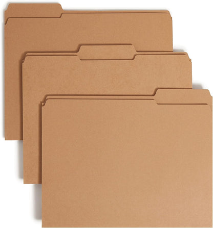 Smead Fastener File Folders, Reinforced 1/3-Cut Tabs, 2 Fasteners, Letter Size, Blue, 50 per Box (12040)