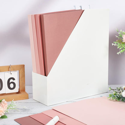 Whaline 36 Pack Dusty Pink Hanging File Folders Letter Size 4 Colors Pink File Pockets with Tab for Home Office Classroom Supplies, 9.2 x 12.8 Inch