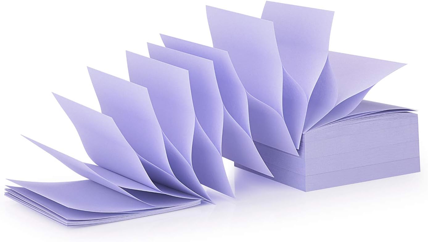 ZCZN 400 Sheets Pop-up Sticky Notes, 3 x 3 Inches, 4 Pads Bright Color Self-Stick Notes, 100 Sheets/Pad, Pink