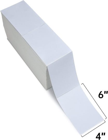 L LIKED 200 4x6 Thermal Labels Fanfold, Direct Thermal Shipping Labels - Perforated and Strong Adhesive