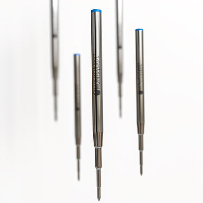 Monteverde USA Capless Ceramic Gel Refills to Fit Montblanc Ballpoint Pens, Fine Point Black Ink, Converts to Capless Rollerball, 2-Pack (M132BK)