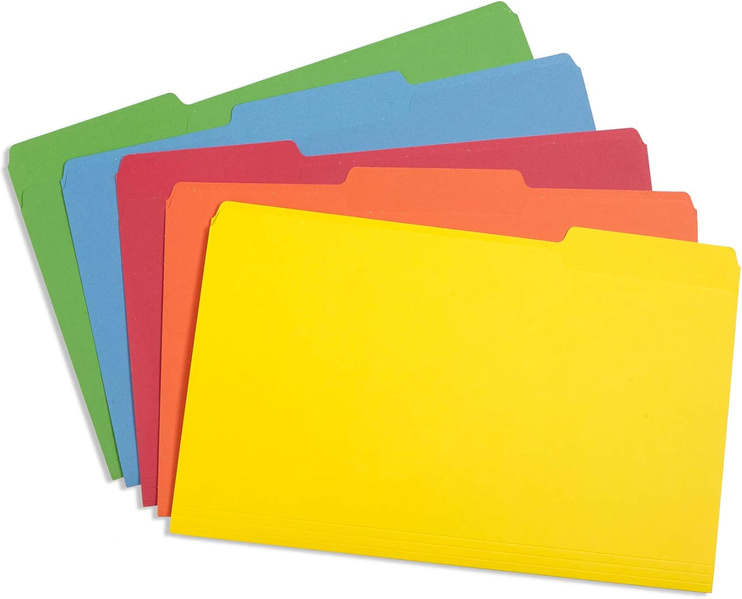 Blue Summit Supplies Blue Legal File Folders, Legal Size, 1/3 Cut Tab, Great for Organizing and Easy File Storage, File Folders 100 Count