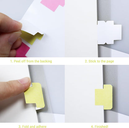 360 Pieces Sticky Blank Monthly Index Tabs Double-Sided Page Markers, Self-Adhesive & Writable Notes Flags for Labeling/Marking/Planing - Multi