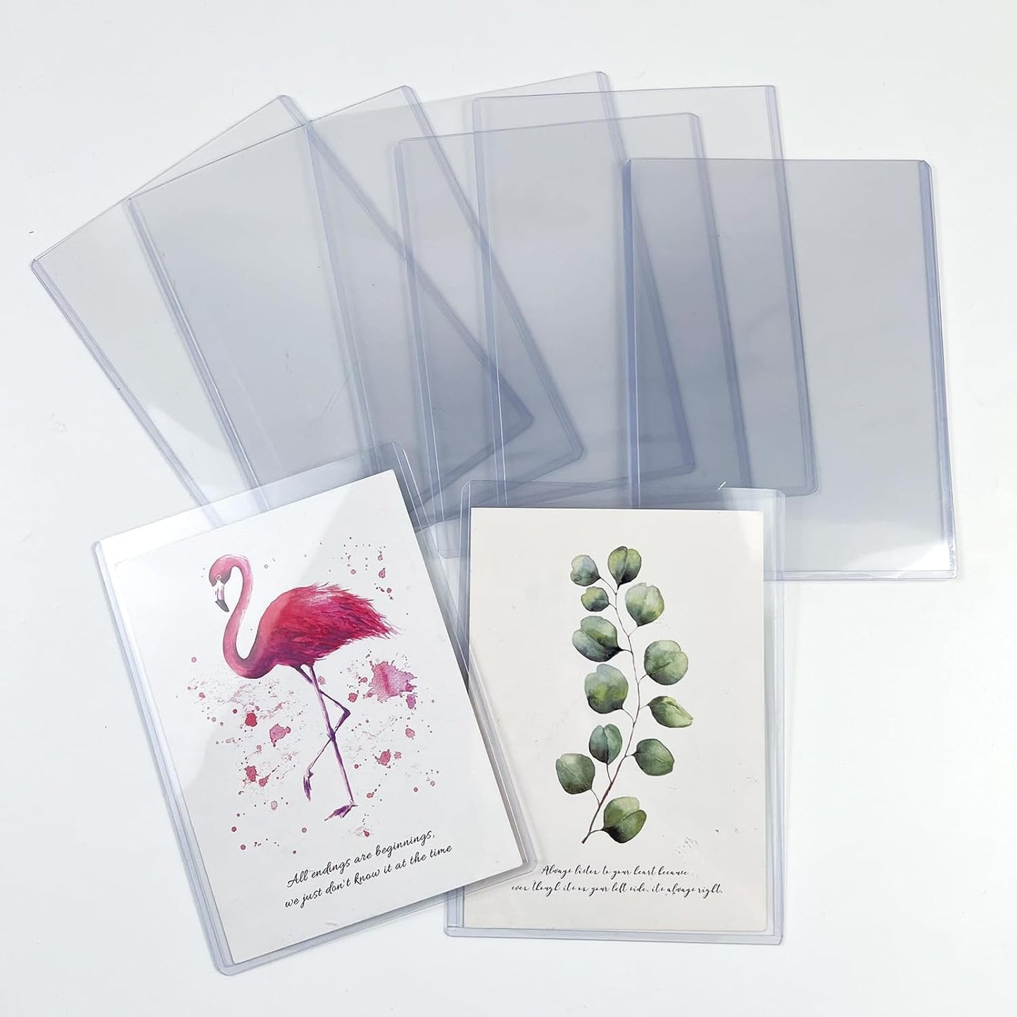 8.5" x 11" Hard Plastic Sheet Protectors, Rigid Clear Waterproof Protectors, Paper Sleeves Photo Plastic Sleeves (14 Pack)