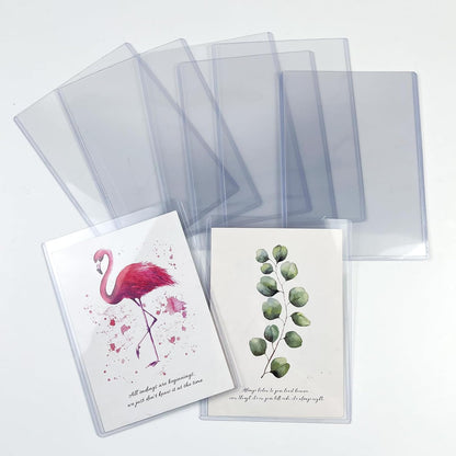 8.5" x 11" Hard Plastic Sheet Protectors, Rigid Clear Waterproof Protectors, Paper Sleeves Photo Plastic Sleeves (14 Pack)