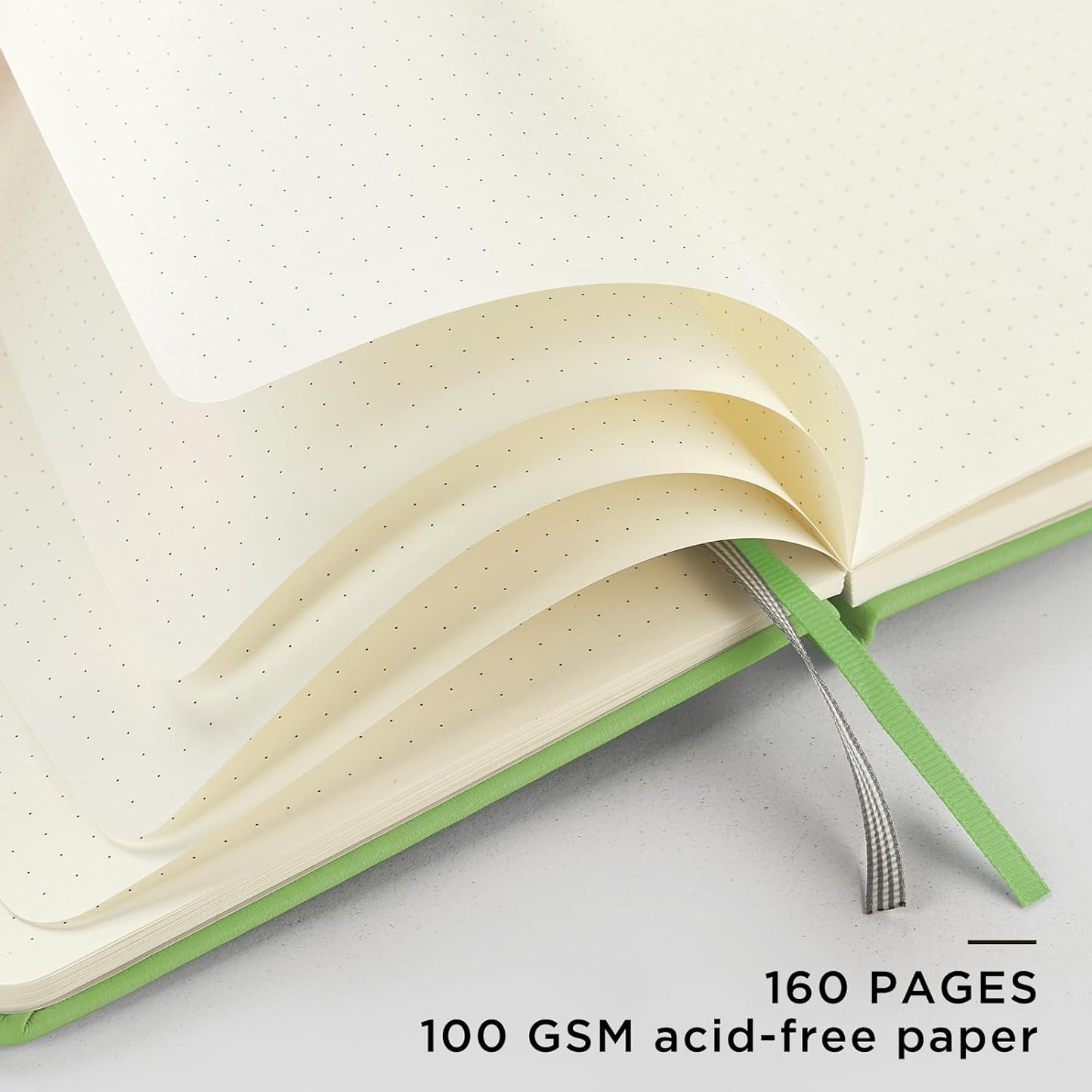 &And Per Se Lined Journal Notebook, 160 Pages, A5 5.7 x 8 inches College Ruled Thick Paper Notebook Journals for Writing, Hardcover Notebooks for Women Men Office School (1 Pack, Green) - Colors B