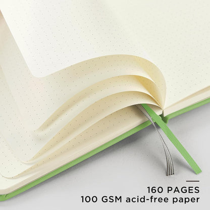 &And Per Se Lined Journal Notebook, 160 Pages, A5 5.7 x 8 inches College Ruled Thick Paper Notebook Journals for Writing, Hardcover Notebooks for Women Men Office School (1 Pack, Green) - Colors B