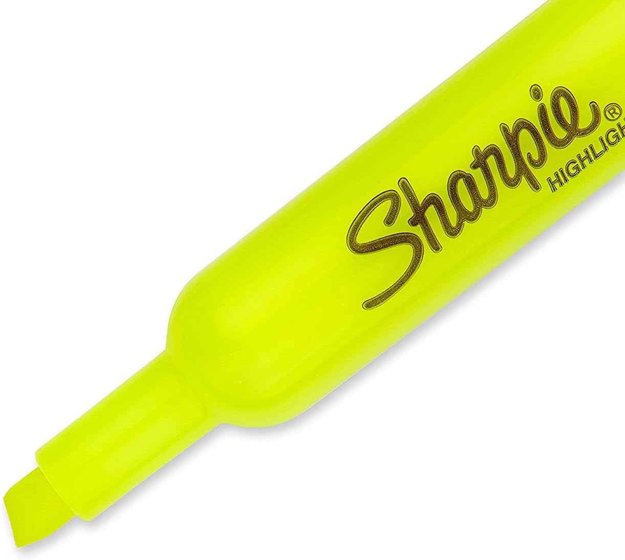 Sharpie Accent Tank Highlighters, Chisel Tip, Fluorescent Yellow, 4-Count (Pack of 2)
