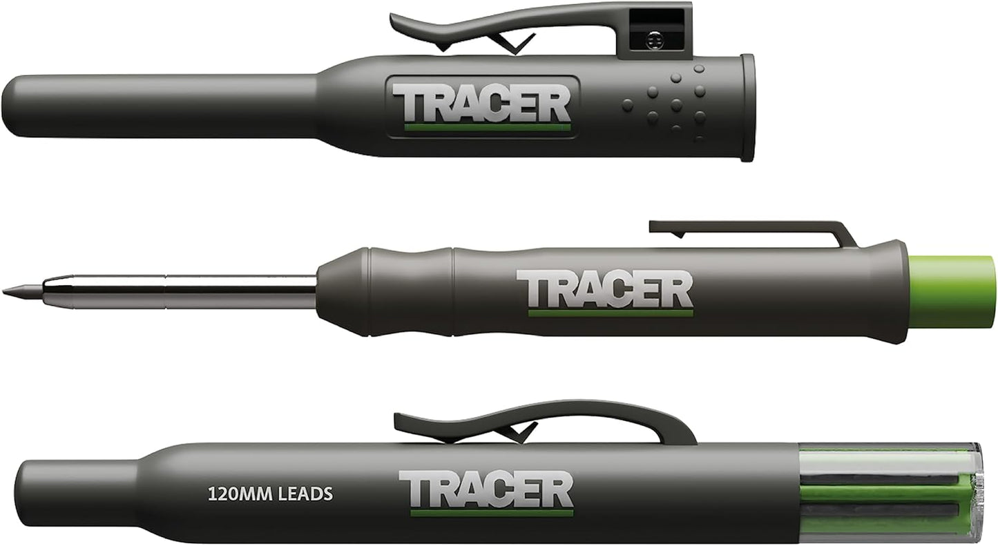 Tracer 2.8mm Carbide Tipped Lead 3-Pack with Anti-Snap Case - Lead Refill for Mechanical Pencil to Mark Wood, Metal, Ceramic, Glass, Woodworking and Carpenter Pencil Tool Use - ALPC1