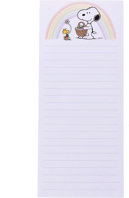 Graphique Magnetic Notepad - Peanuts Gang Grocery and Shopping List - Fun Decorative To-Do List - Perfect House Warming Gifts - 100 Tear off Sheets (4" x 9.25" x .5")