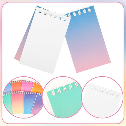 Hooqict 24 Pack Small Pocket Notebook Mini Notebooks Bulk Small Spiral Notepads with 8 Colors, Memo Note Pads for Kids, Work, Office, School, 3.9 x 2.4 Inches