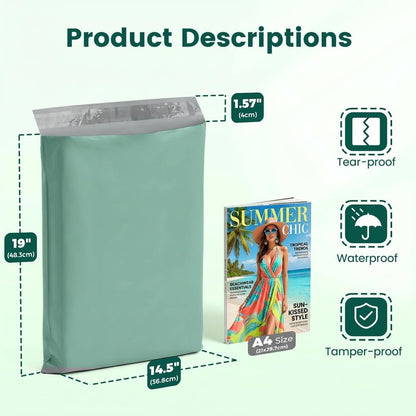 Metronic Poly Mailers 10x13 100 Pcs | Small Shipping Bags for Clothing | Mailing Bags for Small Business, Shipping Envelopes,Packing Bags in Black