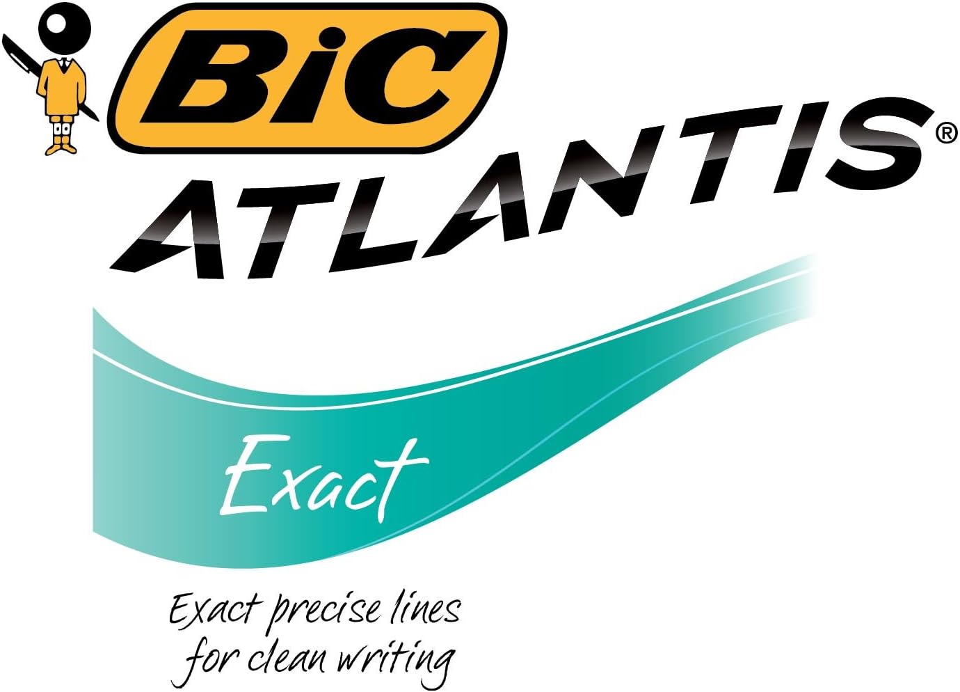 BIC Glide Exact Blue Retractable Ballpoint Pens, Fine Point (0.7mm), 12-Count Pack, Ultra Smooth Writing Blue Pens