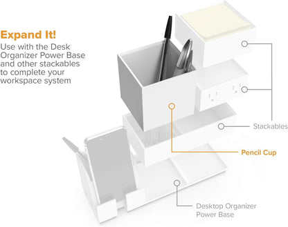 Bostitch Office Konnect Desk Organizer Accessory Tray, Stacks for Desktop Storage, Black