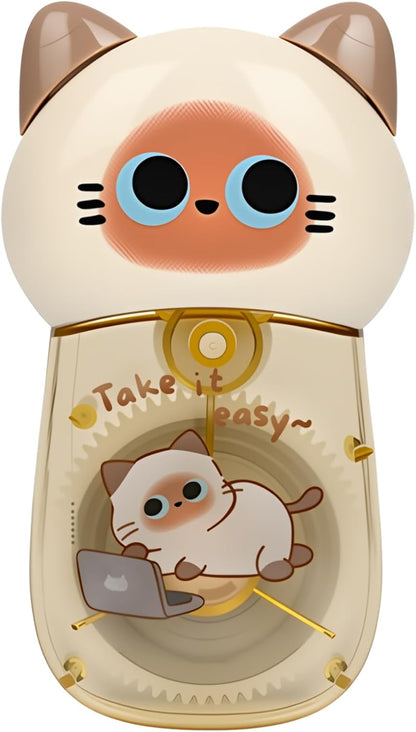 2Pcs Cute Cat White Correction Tape Kawaii Extra-Long Correction Tape – 98ft (30m) Each with Aesthetic Cute Cartoon Cat Applicator for Back To School Office Supplies
