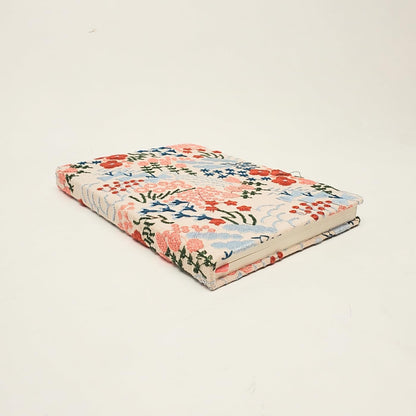 Lady Jayne Embroidered Canvas Hardcover Journal with 192 Lined Pages, 6” x 8.5” – Flower Market Poppy (83289)