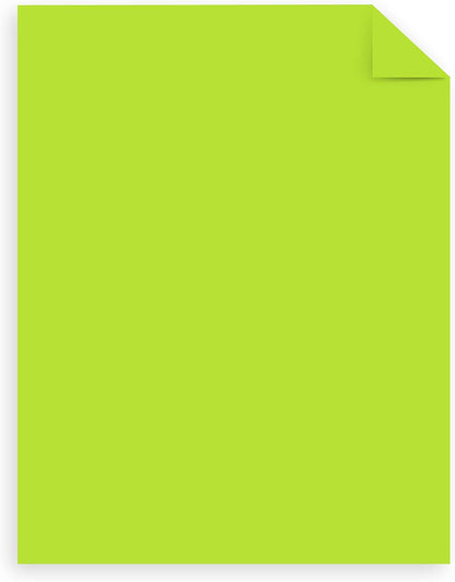 Astrobrights Mega Collection, Colored Cardstock, Neon Green, 320 Sheets, 65 lb/176 gsm, 8.5" x 11" - MORE SHEETS! (91679)